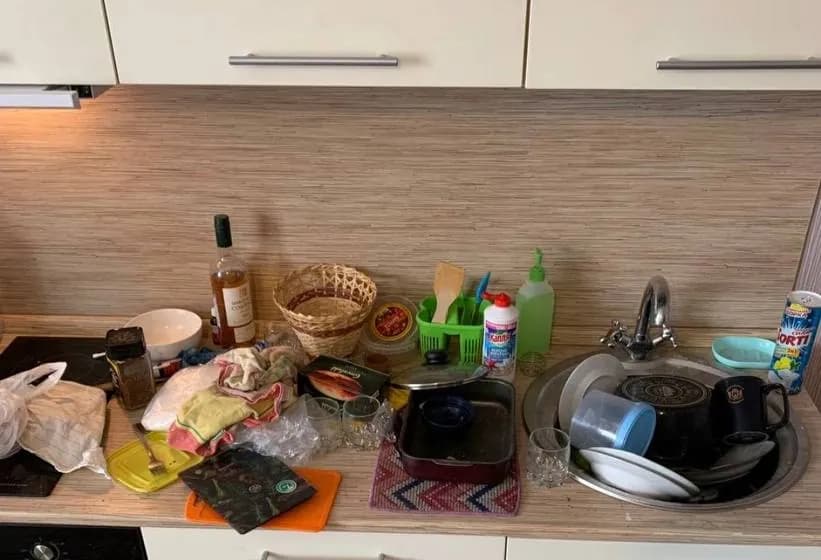 До уборки — Поддерживающая уборка кухни