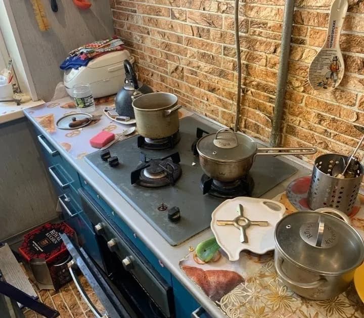 До уборки — Генеральная уборка кухни